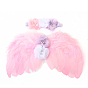 Mini Doll Angel Wing Feather, with Hair Band, for DIY Moppet Making Kids Photography Props Decorations Accessories