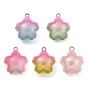 Brass Bell Pendants, Cherry Blossom Shape