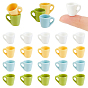 20Pcs 4 Colors Plastic Mini Cup, for Dollhouse Kitchen Play Photography Props Decoration