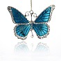 Pendentifs en émail , papillon, argent antique, 64x86x3mm, Trou: 4.5mm