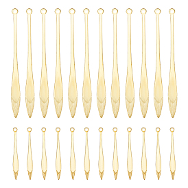 100 шт 2 стиль латунные подвески, очарование листа