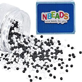 6/0 Glass Seed Beads, Opaque Colours Seed, Small Craft Beads for DIY Jewelry Making, Round