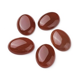 Natural Red Agate/Carnelian Cabochons, Dyed, Oval