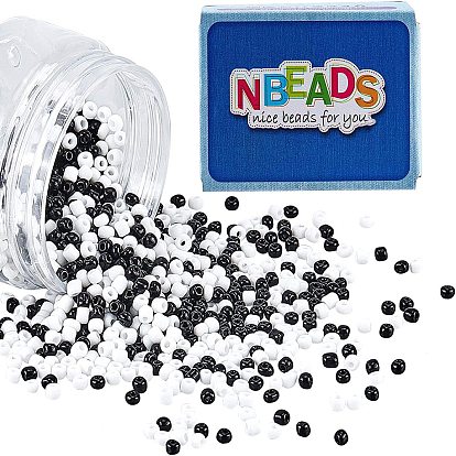 6/0 Glass Seed Beads, Opaque Colours Seed, Small Craft Beads for DIY Jewelry Making, Round