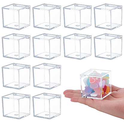 30Штатные квадратные прозрачные пластиковые витрины для минифигурок, настольные пылезащитные органайзеры для хранения фигурок и кукол, витрины, коробки