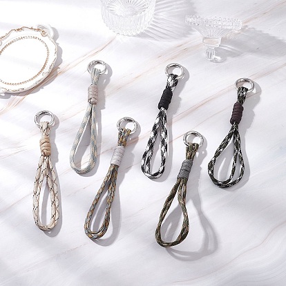 6 шт. полиэстер и спандекс парашютный шнур подвесные украшения, с пружинными кольцами из цинкового сплава