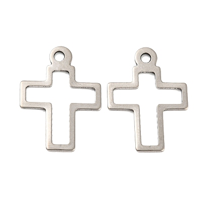 201 Stainless Steel Pendants, Cross Charm