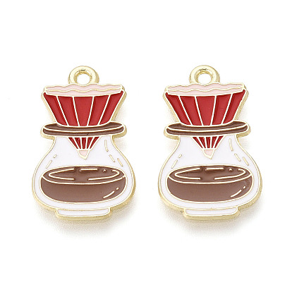 Подвески из сплава и эмали, амулеты бутылка, золотые