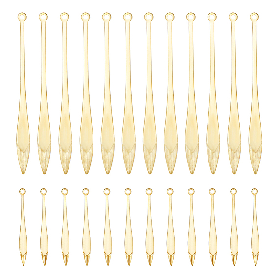 100 шт 2 стиль латунные подвески, очарование листа