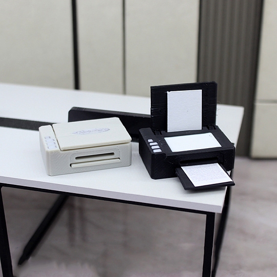 Пластиковые принтеры миниатюрные украшения, аксессуары для домашнего кукольного домика с микро-ландшафтом, притворяясь опорными украшениями