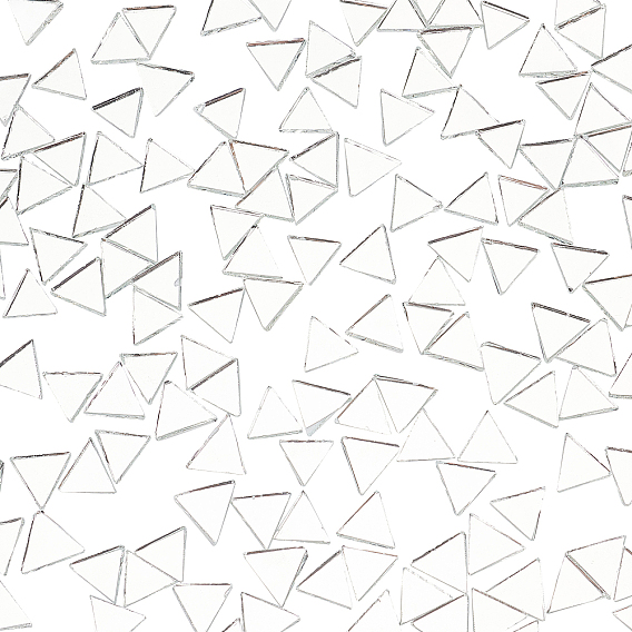 Зеркальная стеклянная мозаика, для украшения дома поделки изготовление ювелирных изделий, треугольные