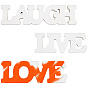 MDF Board Letters for Wall Home Party Decorations, Word Laugh & Live & Love