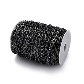 Оксидированные алюминиевые кубинские звенья цепи, несварные, с катушкой