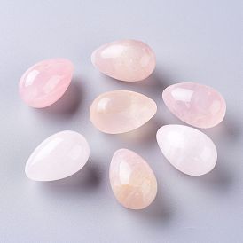 Натуральный камень для яиц из розового кварца, карманный пальмовый камень для облегчения беспокойства, медитации, пасхального декора
