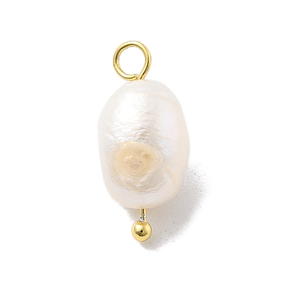 Подвески из натурального искусственного пресноводного жемчуга в форме картофеля, с 925 серебряными петлями