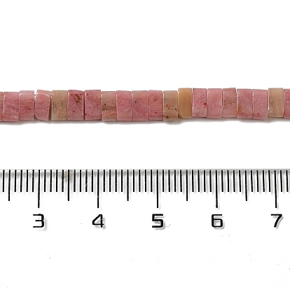 Rhodochrosite naturelles brins de perles, 2-trou, rectangle