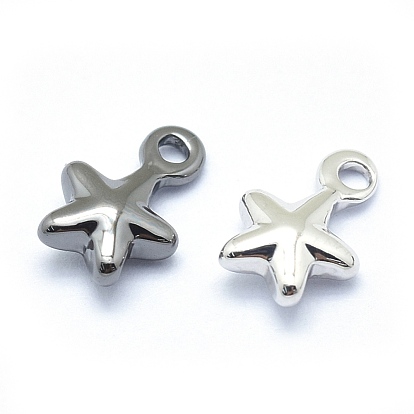 Brass Charms, Cadmium Free & Nickel Free & Lead Free, Star