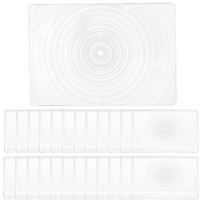 Ahademaker 25шт 2 стиль ПВХ пластиковые портативные увеличительные линзы, лупы 3х линзы, для чтения, поджигатель, прямоугольные