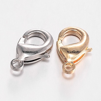 Zinc Alloy Lobster Claw Clasps, 23x14x5mm, Hole: 3mm