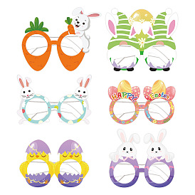 Easter themed birthday glasses props with funny atmosphere decoration party scene layout