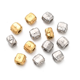 304 из нержавеющей стали бусы, кубовидный с молнией