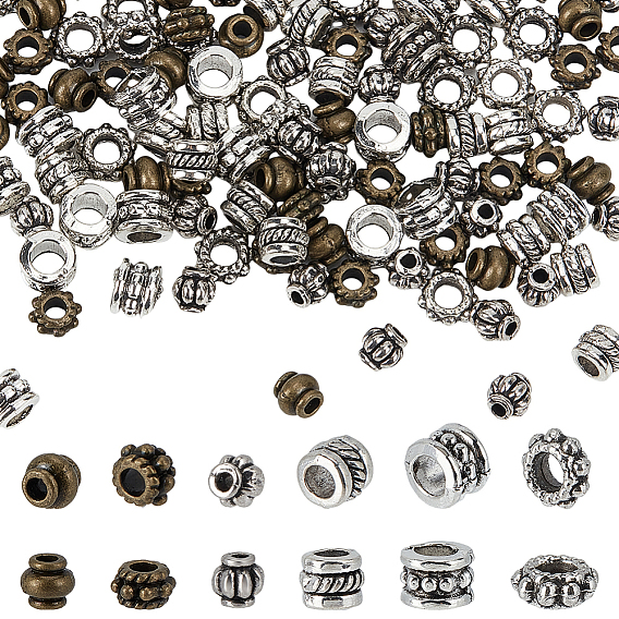 150 шт 6 стиль бусины-распорки сплава тибетского стиля