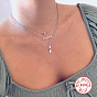 Chic and Versatile S925 Sterling Silver Mama Necklace for Mother's Day Gift