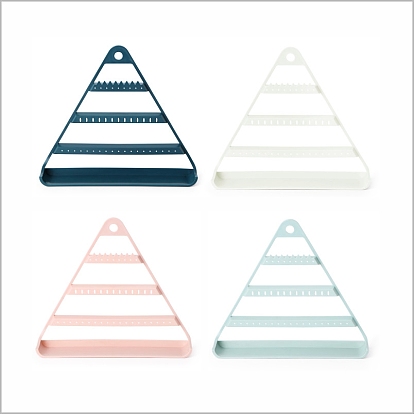 Cadre d'affichage de bijoux en plastique triangle, boucles d'oreilles, , stockage de bracelets