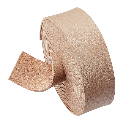 Плоские односторонние искусственные кожаные шнуры, личи узор