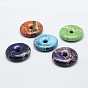 Натуральный регалит / имперская яшма / морские отложения яшмовые подвески, окрашенные, пончик / пи-диск