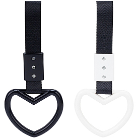 2шт. 2 цвета АБС-пластик сердце задний бампер предупреждающая ручка кольцо, отделка салона и экстерьера автомобиля