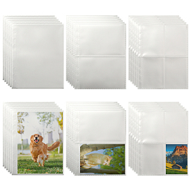 30 шт. 3 стили пластиковые вставки для фотоальбомов сменные сердечники для карточек-переплетов, прямоугольные