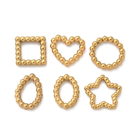 304 витые соединительные кольца из нержавеющей стали, реальный 18 k позолоченный