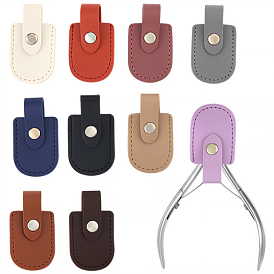 10 шт. 10 цвета чехлы для кусачек из искусственной кожи в форме дуги, сумки для маникюрных инструментов