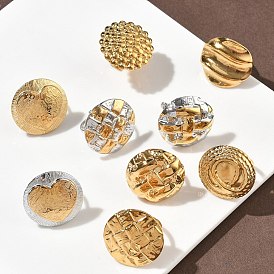 304 открытые кольца манжеты из нержавеющей стали, круглые, эффектные кольца, ионное покрытие (ip)