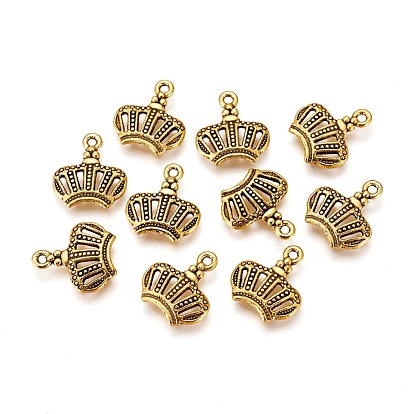 Tibetan Style Alloy Pendants, Cadmium Free & Lead Free, Crown
