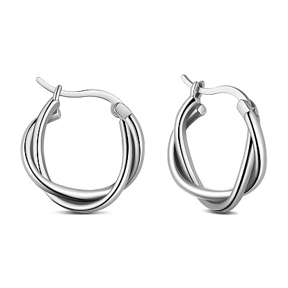 925 Sterling Silver Split Earrings, Hoop Earrings