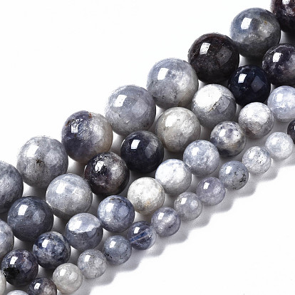 Natural Iolite Beads Strands, Round