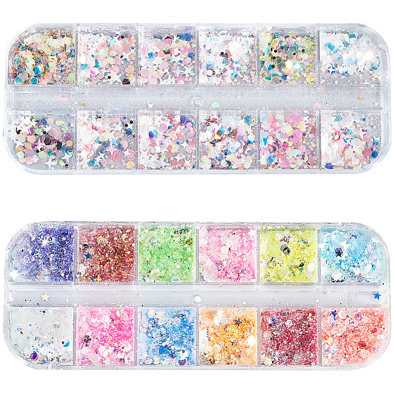 12-сетка для украшения ногтей из металла, алюминия, АБС-пластика и стирола, ногтей декоративные аксессуары, самородки