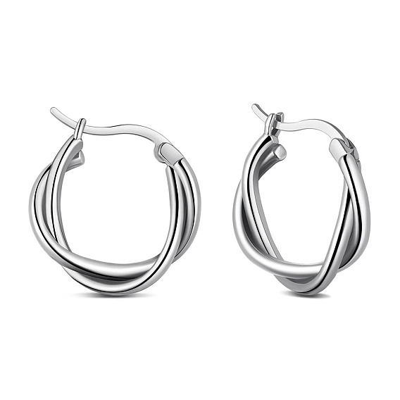 925 Sterling Silver Split Earrings, Hoop Earrings