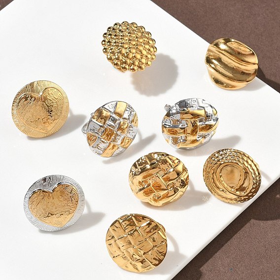 304 открытые кольца манжеты из нержавеющей стали, круглые, эффектные кольца, ионное покрытие (ip)