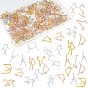 15 Sets 5 Style Eco-Friendly Alloy Cabochons, 12 Constellations, for Floating Lockets Glass Living Memory Lockets, Epoxy Resin Supplies Filling