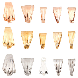 60 шт. 15 стиль ионное покрытие (IP) 304 защелкивающиеся скобы из нержавеющей стали