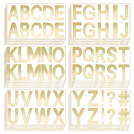 Наклейки с буквами из пвх, водонепроницаемые самоклеящиеся наклейки для украшения почтового ящика, Письмо ~ Z