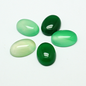 Teñidos cabujones de jade natural de ovaladas
