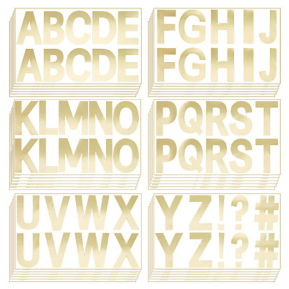 Наклейки с буквами из пвх, водонепроницаемые самоклеящиеся наклейки для украшения почтового ящика, Письмо ~ Z