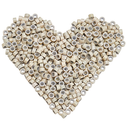 500шт. силиконовых манжет для волос, для укладки волос, филигранные трубчатые бусины для волос для дредов