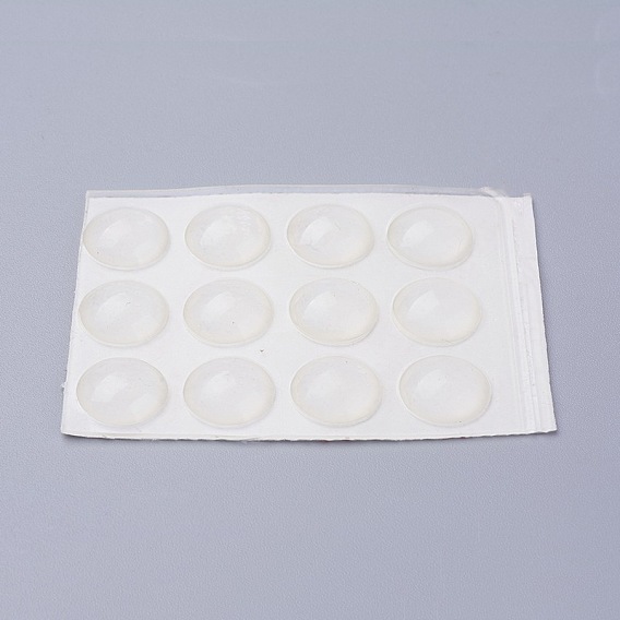 Self Adhesive Silicone Feet Bumpers, Door Cabinet Drawers Bumper Pad, Half Round/Dome
