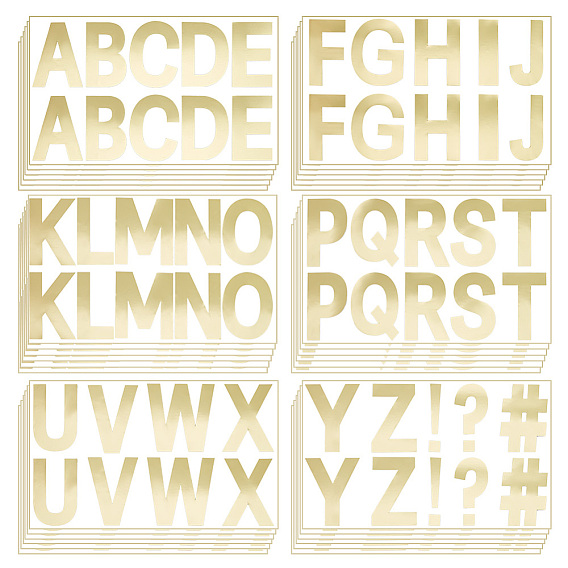 Наклейки с буквами из пвх, водонепроницаемые самоклеящиеся наклейки для украшения почтового ящика, Письмо ~ Z