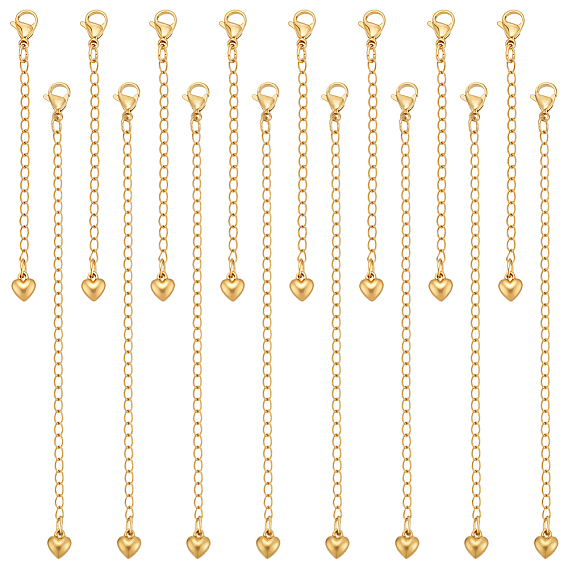 16 шт. 2 стиль 304 концы из нержавеющей стали с цепочкой